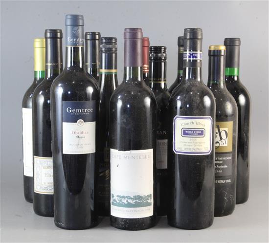 Twelve assorted bottles of Australian wine including Bests Great Western Shiraz, 1993, Barosa Valley,